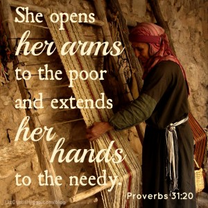 Proverbs 31:20