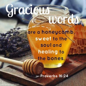 Image result for gracious words are like honey