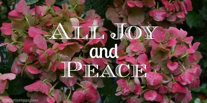 ...all joy and peace... Romans 15:13