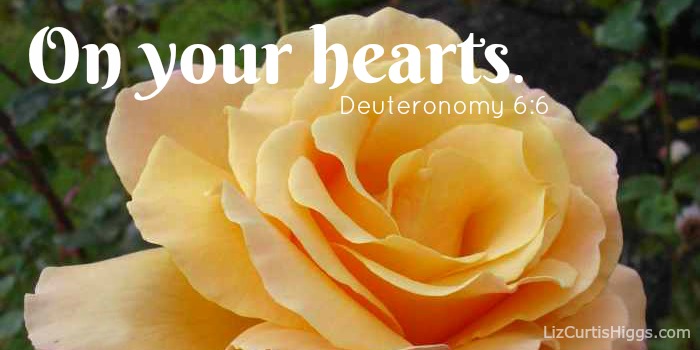 On your hearts Deuteronomy 6:6