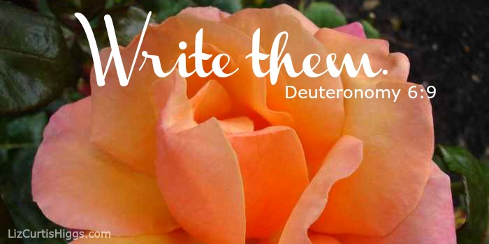 Write them Deuteronomy 6-9