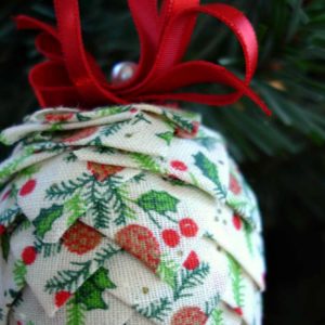 Cloth Pinecone Ornament